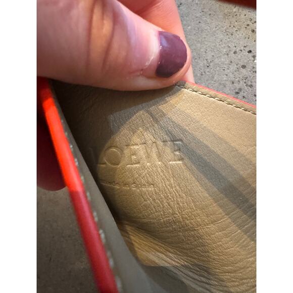 Loewe Puzzle Fold Pouch Orange Bag Charm Calfskin Authentic CoA - Picture 3 of 4